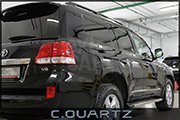 Toyota Land Cruiser обработан кварцевой защитной полировкой CQuartz.