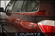 Автомобиль Toyota Highlander обработан кварцевой защитной полировкой CQuartz