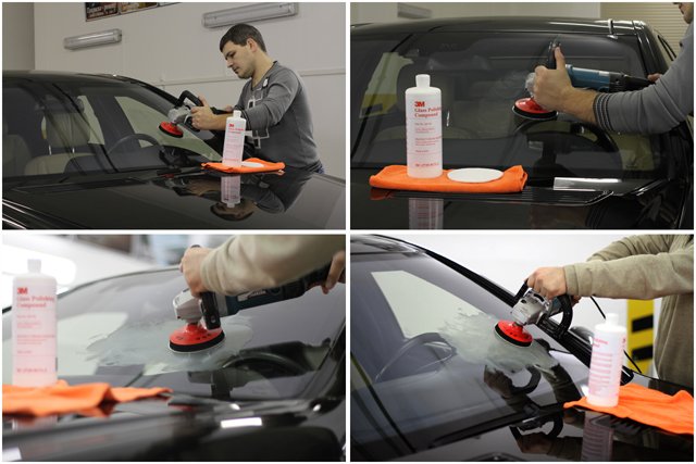 Как убрать царапины на боковом стекле автомобиля