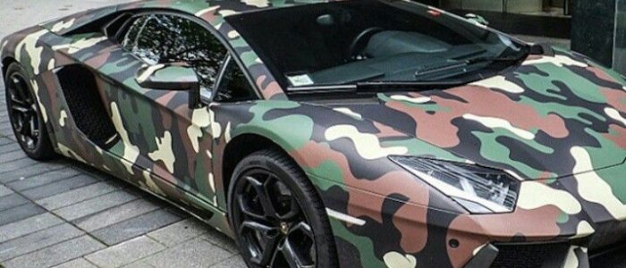 Камуфляжный рисунок на авто Дизайн и оклейка машины пленкой под камуфляж